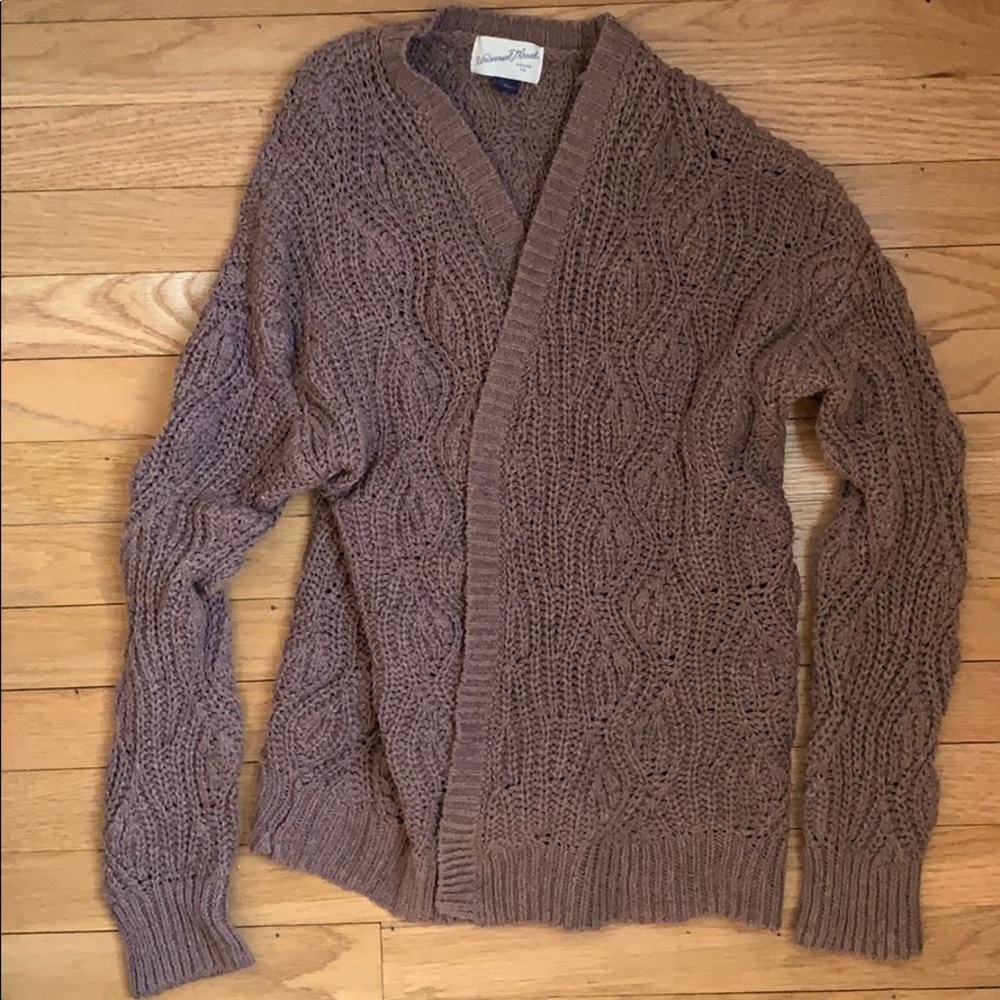 Brown knit sweater